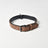 Matte finish dog collar in navy blue with metal buckle