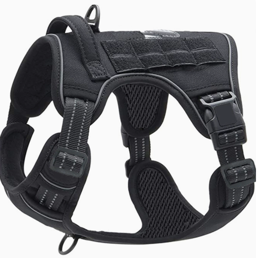 Reflective tactical mesh vest harness for dogs in 4 colour options
