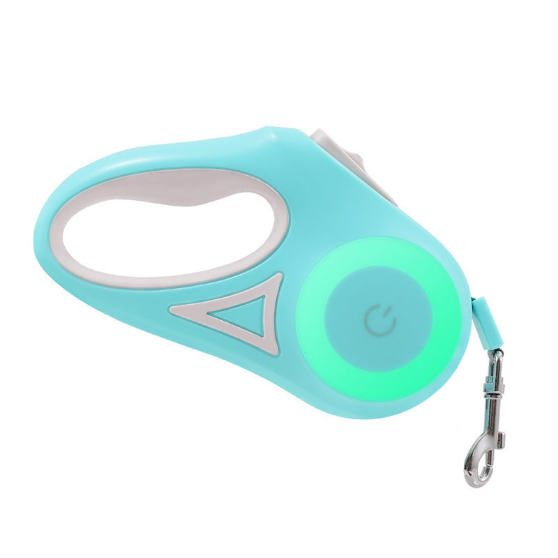 Retractable dog lead in pastel colour with LED light, product image 8