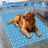 Cool-touch pet cooling mat in blue for dogs