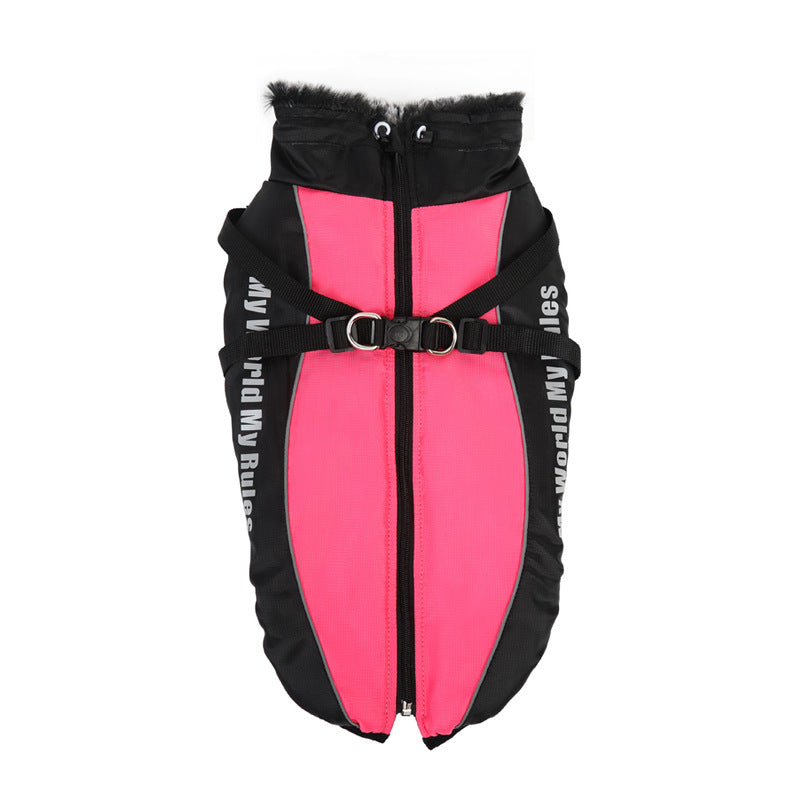 Windproof padded coat for large dogs, available in 5 colours, image 17