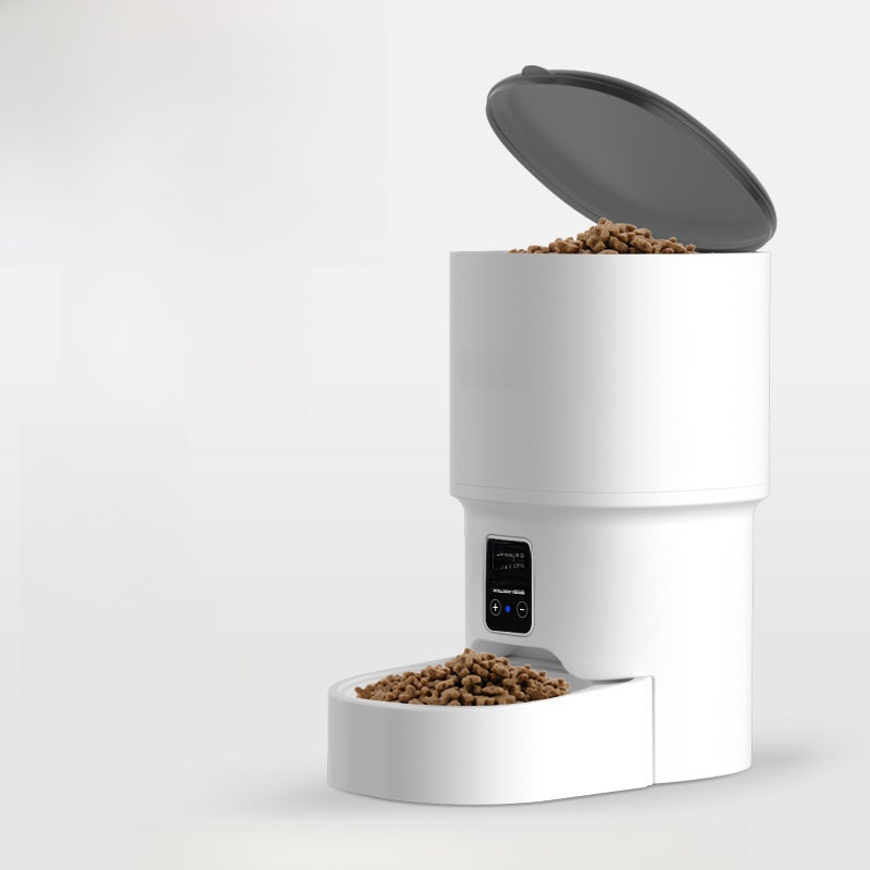 Automatic Pet Feeder with Water Dispenser, 4L Food Tank, 3L Water Tank for Cats and Dogs