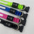 Adjustable LED light up dog collar in Green, front view