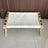 Solid wood cat hammock bed with soft grey cushion, product image 16