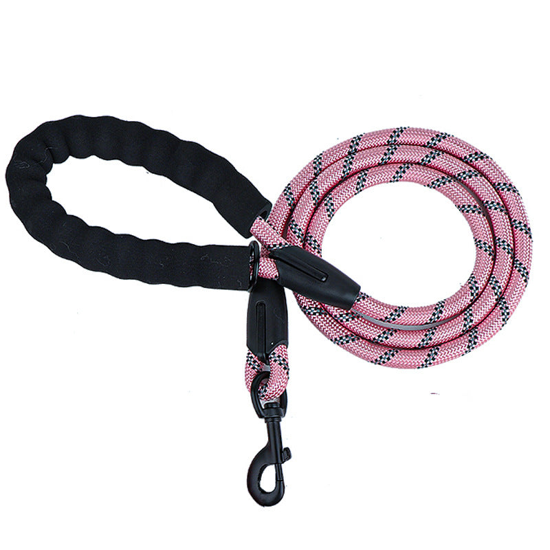 Reflective Nylon Rope Dog Lead for Safer Night Walks