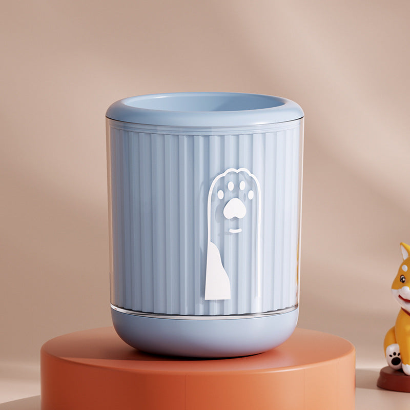 Cartoon Silicone Dog Paw Washer Cup, Soft Bristle Muddy Paw Cleaner