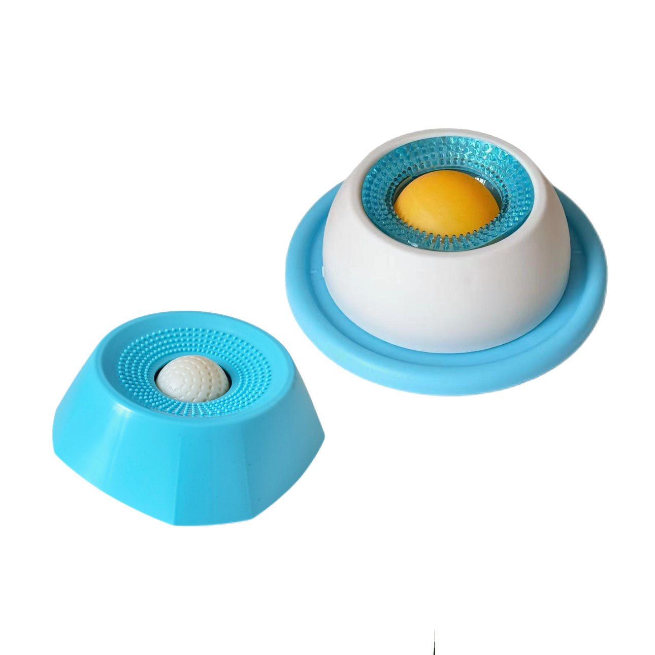 Anti-Spill Licking Toy and Slow Feeder in PP for Cats and Dogs, Orange, Blue or Universal