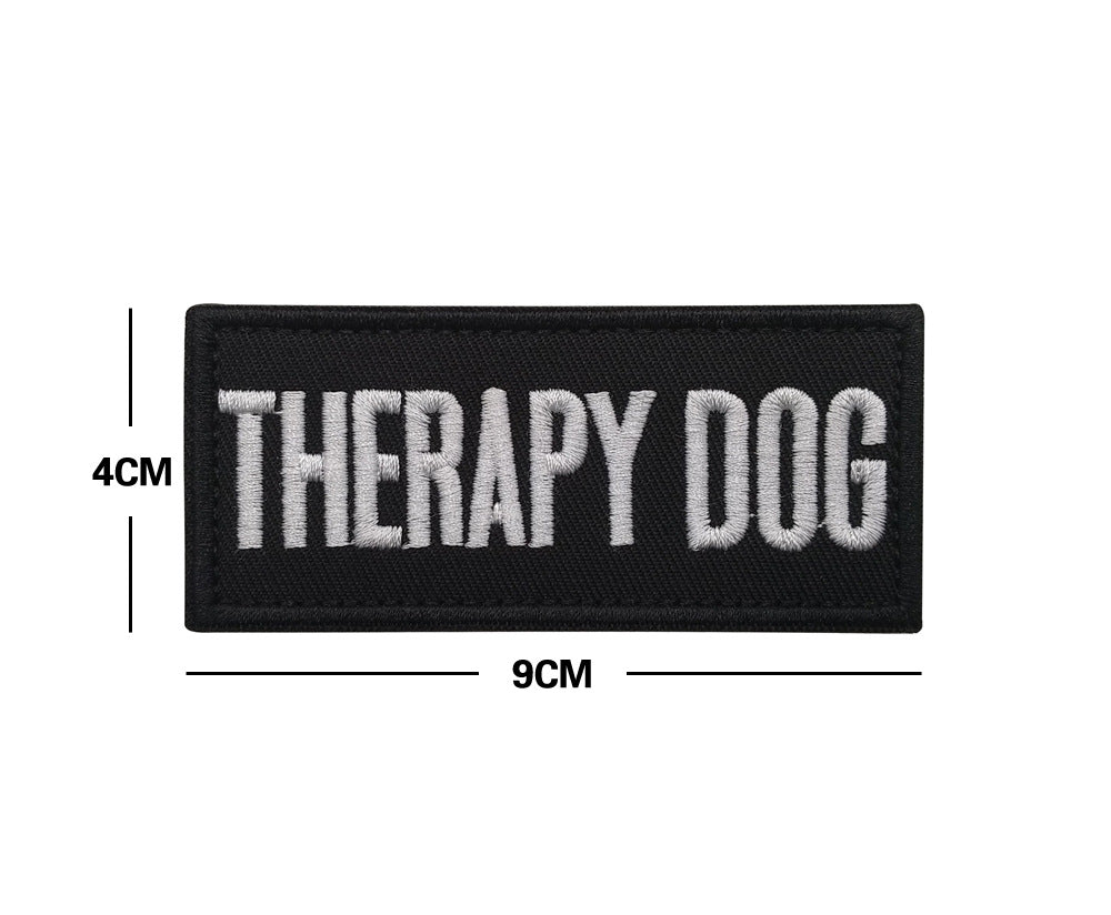 Embroidered hook and loop dog vest patch reading do not pet, product image 12