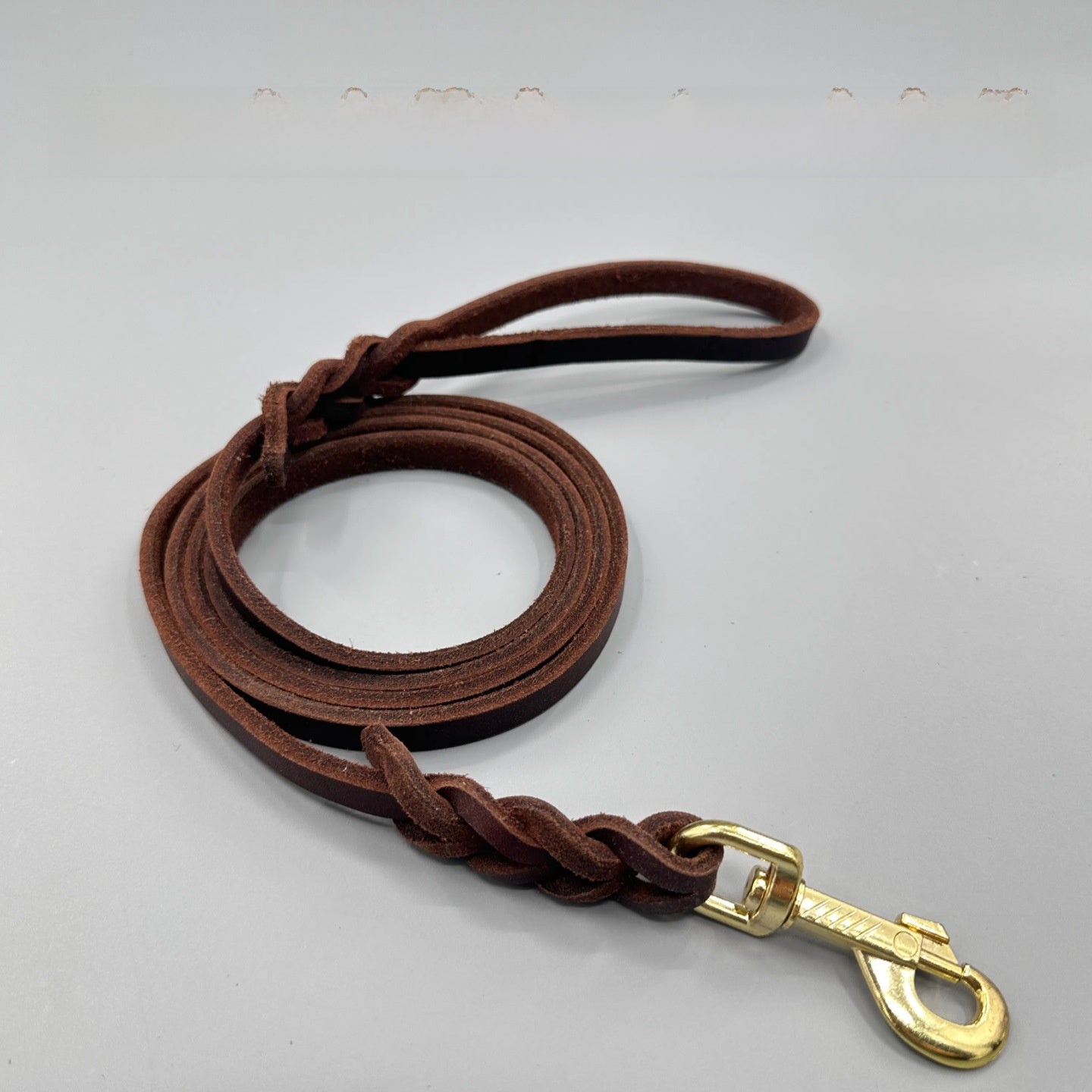 Wide dog lead with metal hook, 3 lengths available