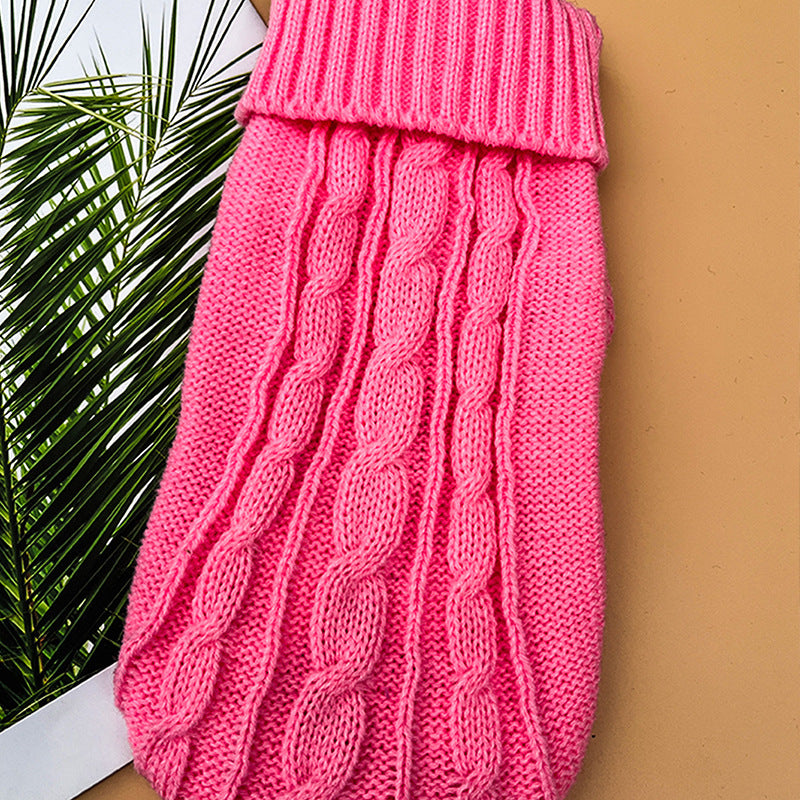 Thick acrylic cable knit dog jumper, available in 13 colours, image 43