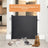Black retractable mesh pet gate for doorways and stairs, photo 3