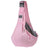 Foldable grey pet shoulder carrier bag with a small dog inside, view 7