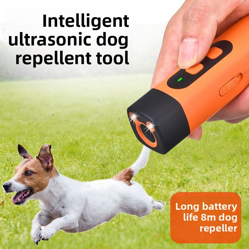 Ultrasonic Dog Repeller Training Aid with Optional LED Light