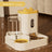Two-in-One Automatic Pet Feeder Bowl with Food and Water Dispensing for Cats