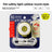 Clip on LED pet safety light in round shape on a collar