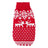Christmas and Halloween knitted dog jumper in Santa Face, front view