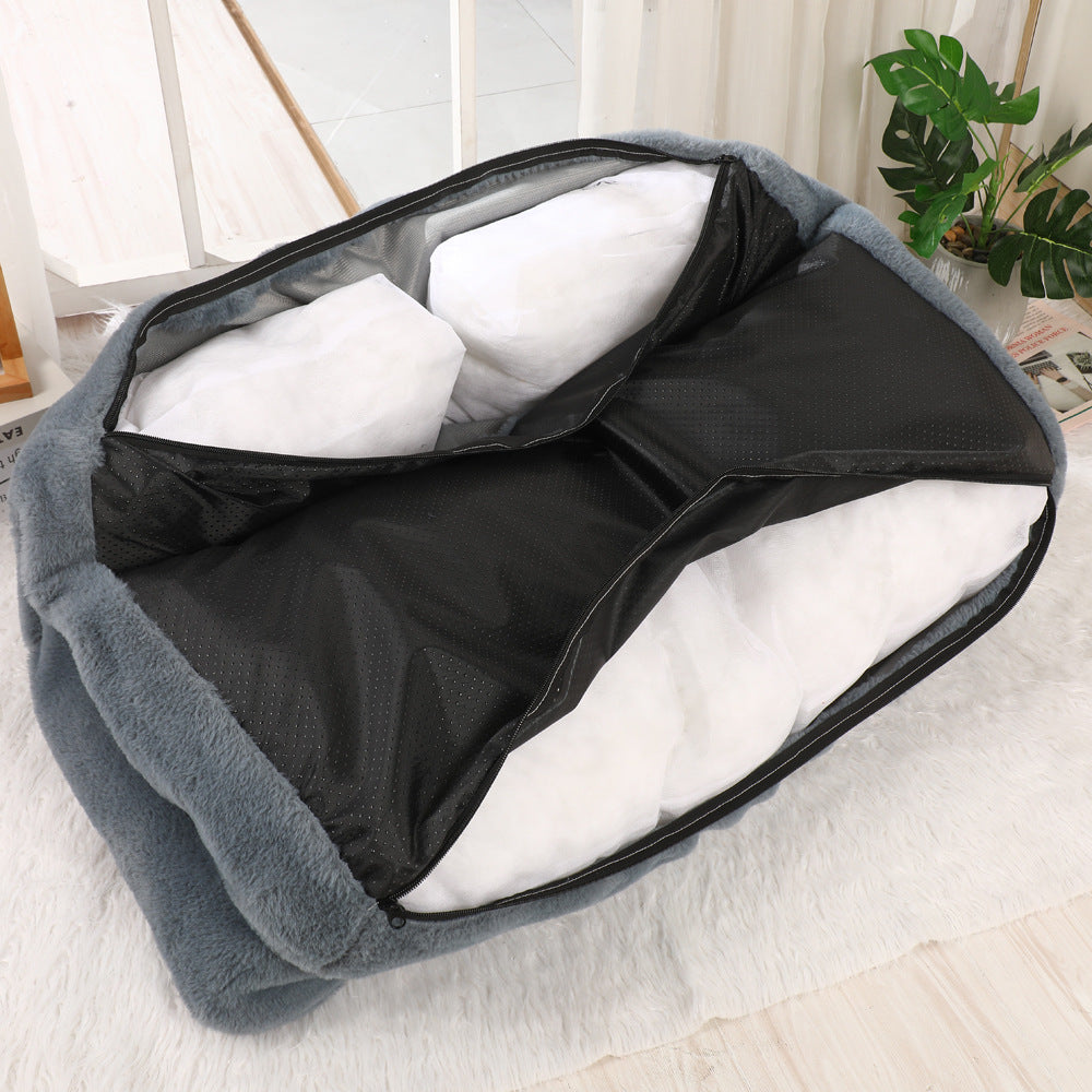 Sofa Style Plush Kennel Bed for Dogs and Cats, S to XXXL