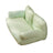 Cooling Ice Fabric Pet Bed with Pillow, Washable Summer Mat
