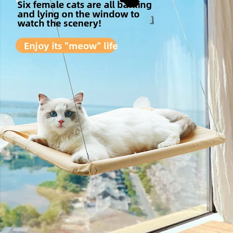 Foldable window cat hammock with suction cups, detail photo 3