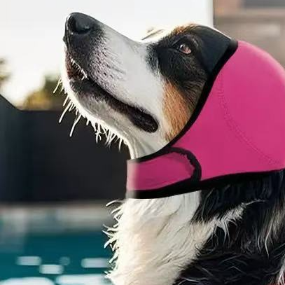 Calming Dog Hood, Neoprene Ear Wrap for Grooming and Noise Anxiety