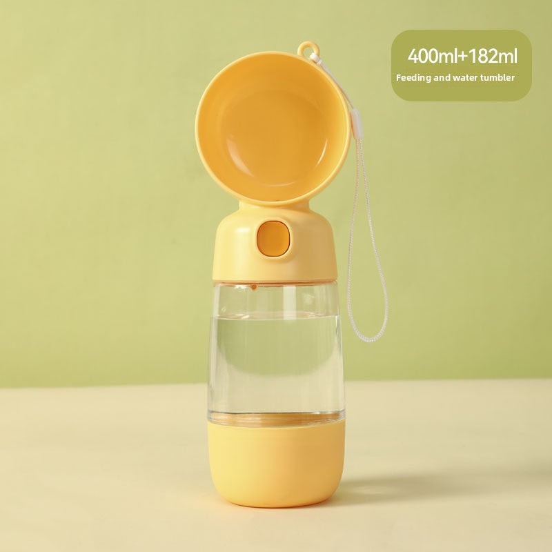 Portable Pet Water Bottle with Feeder