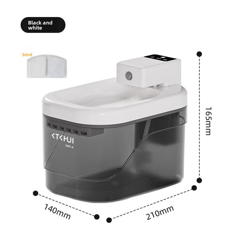 Automatic Smart Sensor Pet Water Fountain with Silent Pump and Multi-Stage Filter