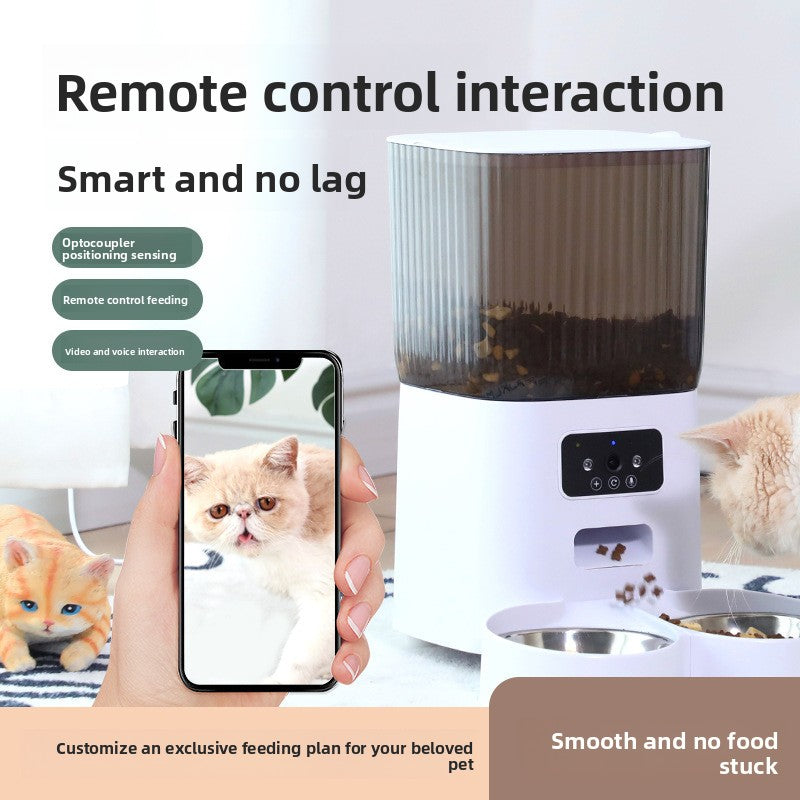 Automatic Smart Pet Feeder with App Control, 3L or 5L, Single or Double Bowl