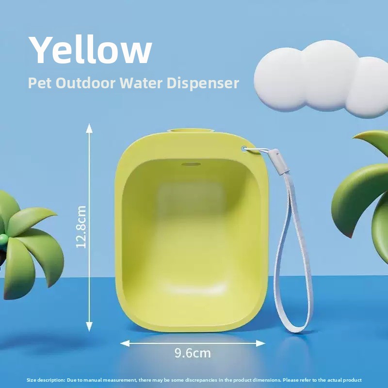 Portable TPE Dog Water Cup in Four Colours for Walks and Outdoor Trips