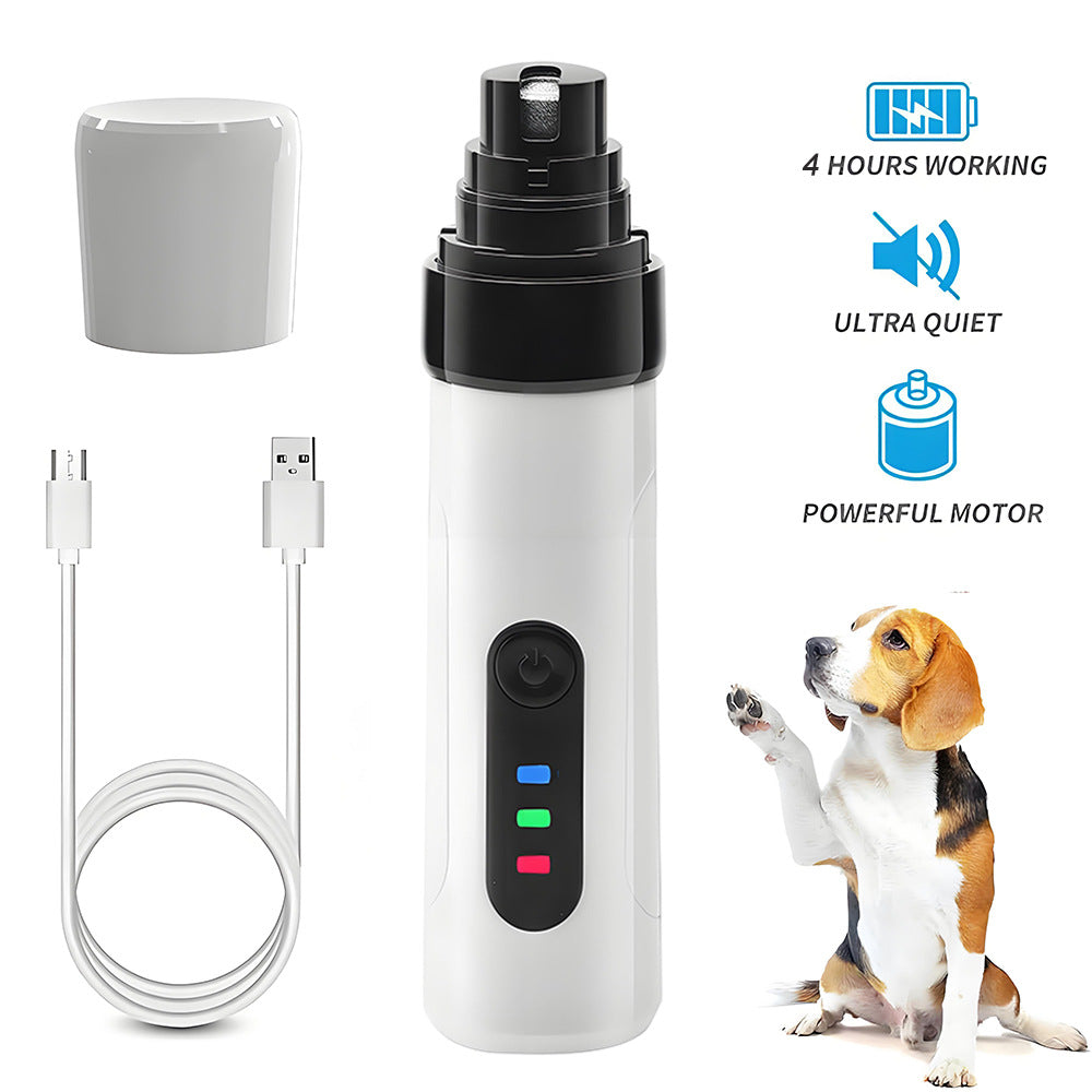 Dual-Speed Electric Pet Nail Grinder, Quiet Diamond Claw File