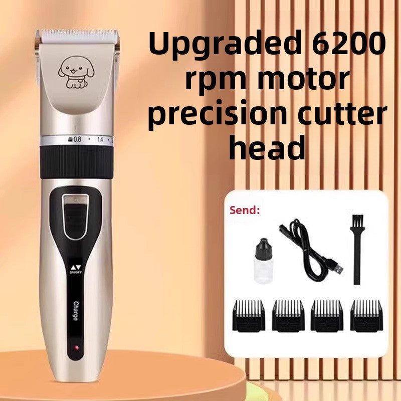 Low Noise Cordless Dog Clippers with Stainless Steel Blade