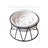 Ceramic Slow Feeding Pet Bowl with Small Flower Design and Optional Iron Stand