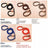 Braided nylon rope dog lead in red with metal clip