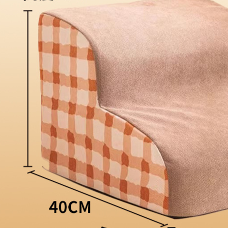 Pet ramp stairs with removable washable cover in Off-White 2 Step Upgraded, size Ramp Stairs