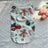 Lightweight Christmas dog vest in breathable polyester in White Pumpkin, in a home setting