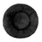 Round long plush nest bed for cats and dogs in Black