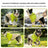 Dog wearing a misty grey blue hooded waterproof jacket