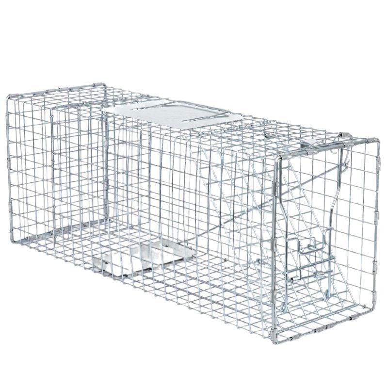 Foldable humane cat trap cage, sizes from Medium 60 x 20 x 18cm
