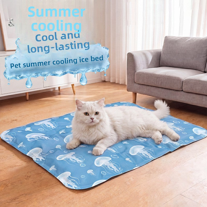 Ice silk PVC pet cooling mat, main product photo