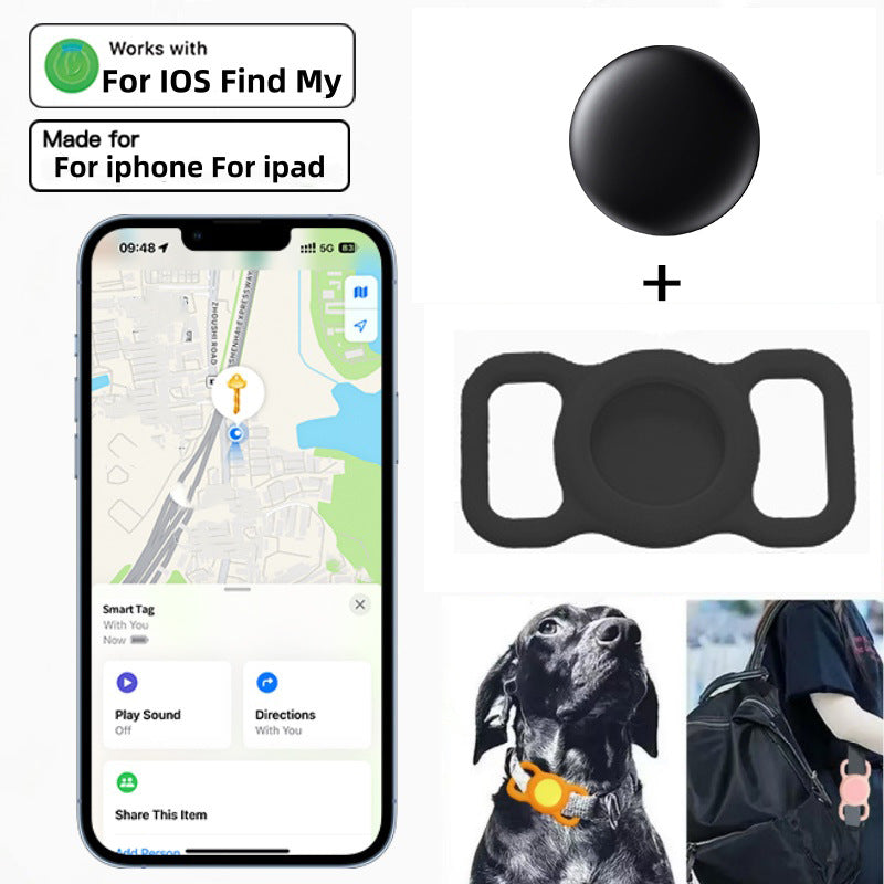 Compact Bluetooth pet locator tag with protective holder, product image 9
