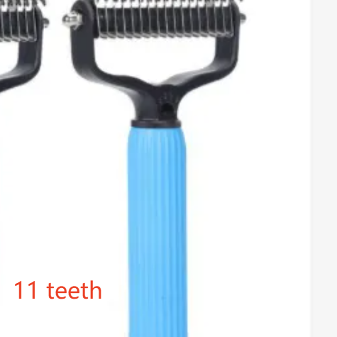 Double-Sided Stainless Steel Detangling Comb with Non-Slip Grip