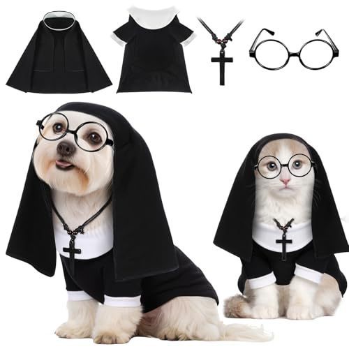 Selection of Halloween pet costumes including pirate and vampire cape