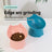 Raised tilted cat bowl with cute ears, main product photo