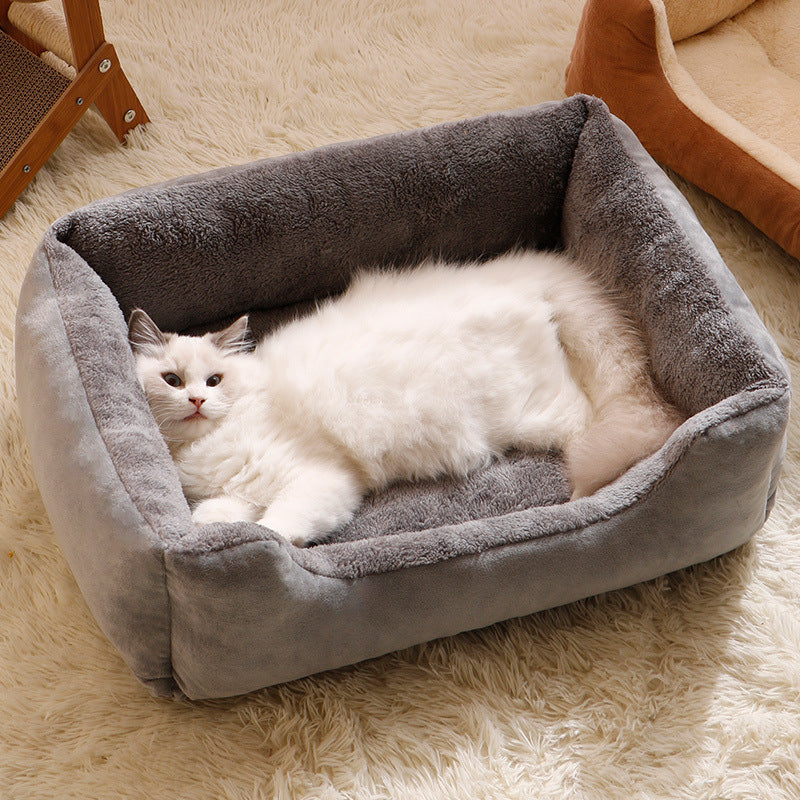 Soft flannel pet bed mat, main product photo