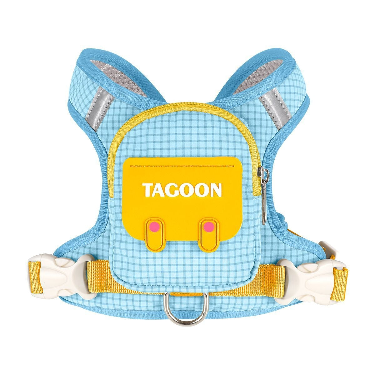 Lightweight dog backpack harness with mesh back, available in 4 colours, image 9