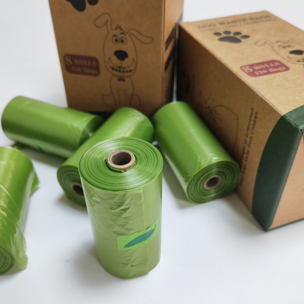 Degradable Pet Waste Bags in Rolls, Plain or Printed