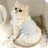 Blue lace trim vest dress for cats and small dogs, view 6