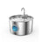 3.2L 304 Stainless Steel Pet Water Dispenser with Replaceable Filter and Quiet Pump