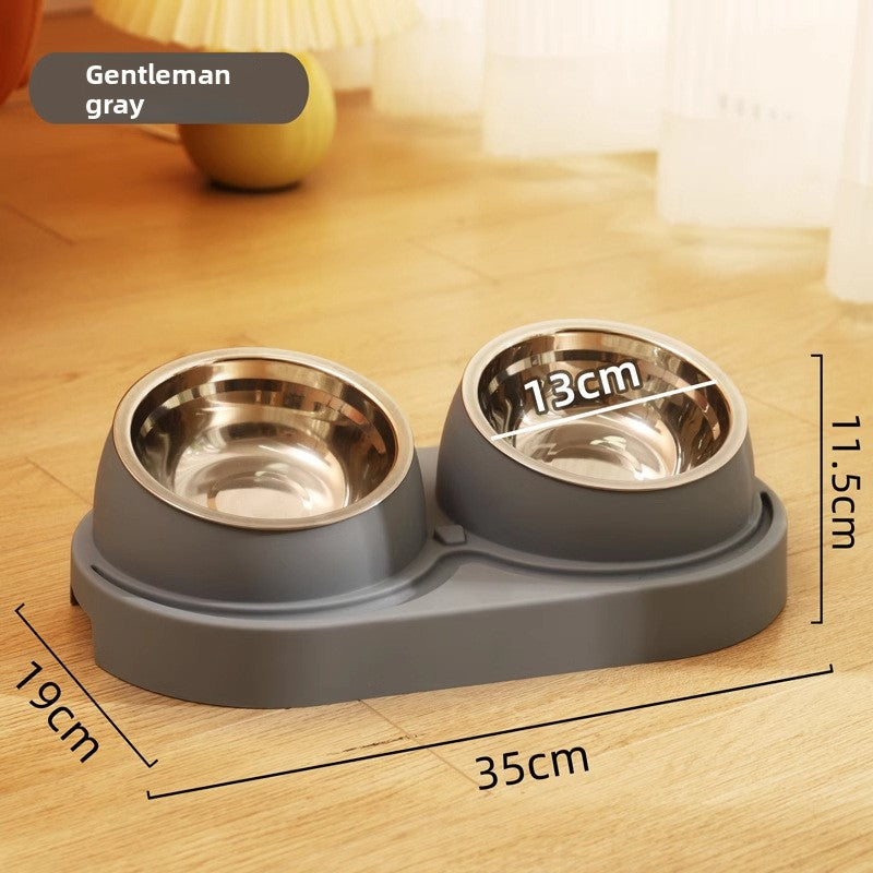 Slant Mouth Anti-knock Water Bowl Cat Food Bowl Pet Supplies