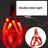 Light up dog harness with reflective strap shown in seven colours