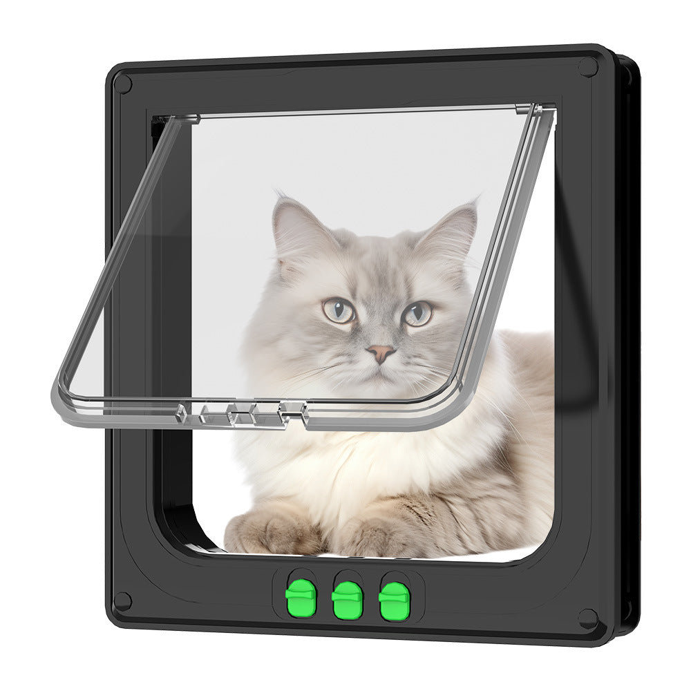 ABS cat and dog flap door in Black, size Medium